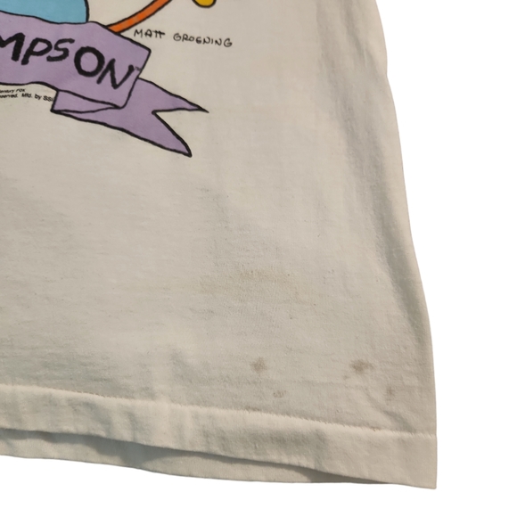 Vintage Bart Simpson tshirt Large single stitched 1990 Screen Stars - Picture 4 of 5